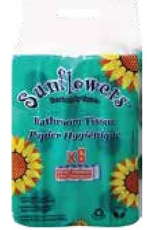 Sunflowers Toilet Paper x 6