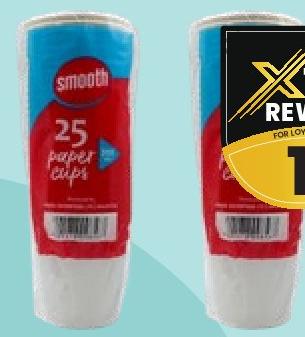SMOOTH Paper Cups 25's