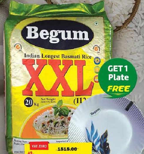 Begum Indian Longest Basmati Rice XXL 20kg