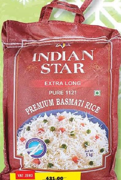 Indian Star Basmati Rice 1121 5kg