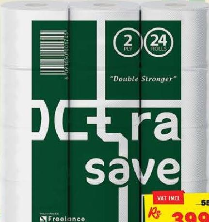 Xtra Save Toilet Tissue 100g x24 Rolls 2ply