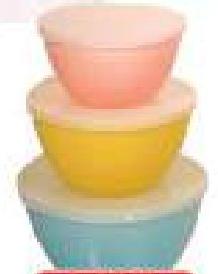 Bowl Set 3P(41-4) W/LID 2TONE