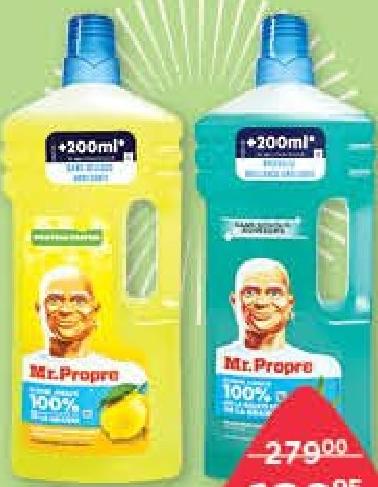Mr. Propre Nettoyant Ménager Citron, Fleurs de Coton, Mountain Dew 1.5 L