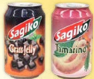 SAGIKO Drink Can 320ml (Grass Jelly/Coconut With Pulp)