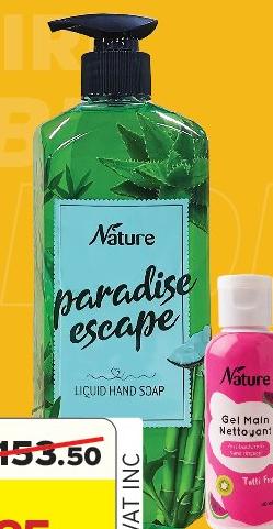 Nature Liquid Hand Soap 500ml + Gel Nettoyant Main 80ml