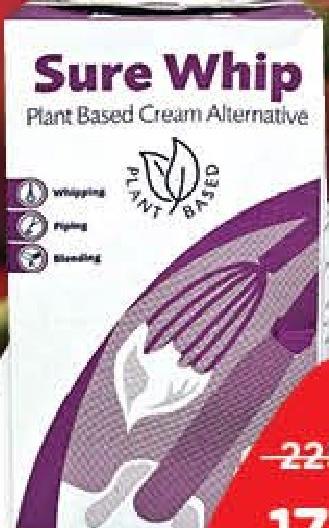Sure Whip Plant Based Cream Alternative 1 L