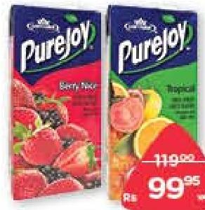 Purejoy Jus de Fruits Berry Nice, Mango, Peach, Tropical, Apple, Orange 1L