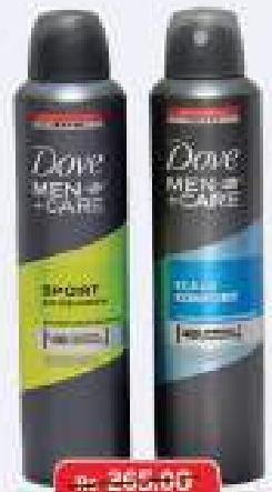 Dove Men+Care Deodorant 250ml (All Ref)