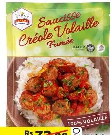 CHIKO SAUCISSE CREOLE VOLAILLE FUMÉE 200G