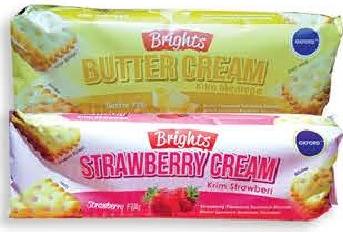 Brights Butter Cream & Strawberry Cream Biscuits 125g