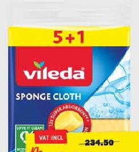 Vileda Sponge Cloths 5+1