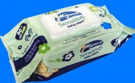 Mignon Sensitive Baby Wipes, 80 wipes