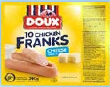 DOUX Chicken Franks 340g (Original/Cheese)