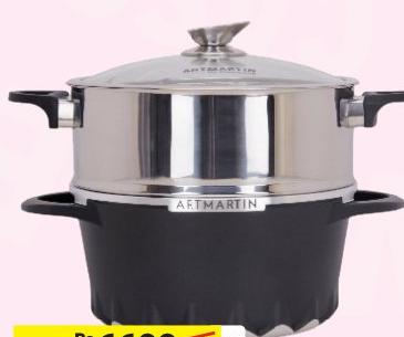 Cast Alu Steamer Cooker Set