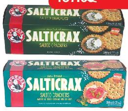 Bakers Salticrax Salted Crackers la boite de 200g