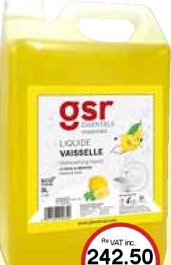 GSR Essentiels Liquide Vaisselle all refs - 5L