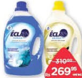 Eclat Liquid Laundry Detergent Machine Fleur de Coton, Fraîcheur Océane, Lavande, Vanille 3L