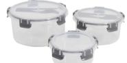 Lot de 3 lunch boxes avec couvercle