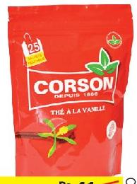 CORSON VANILLA TEA BAG POUCH 50G