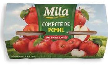 Mila Apple Puree x4 113g