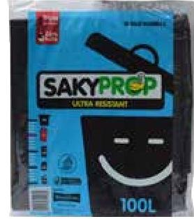 Sakkyprop Extra Large Trash Bags - 100L