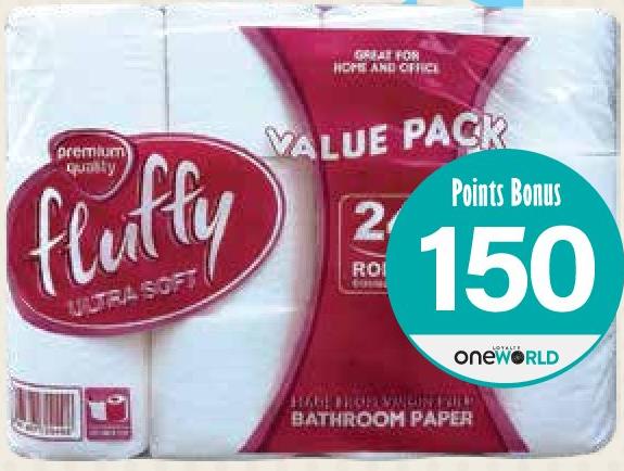 Fluffy Toilet Paper x 24
