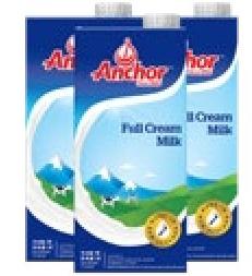 ANCHOR UHT Milk 1lt All Refs