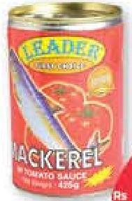 Leader Mackerel in Tomato Sauce, Vegetable Oil 425 g