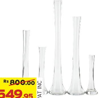 Glass Vase 70cm Unit