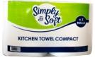 Simply & Soft Kitchen Towel Compact, 2 Rolls, 2 Ply