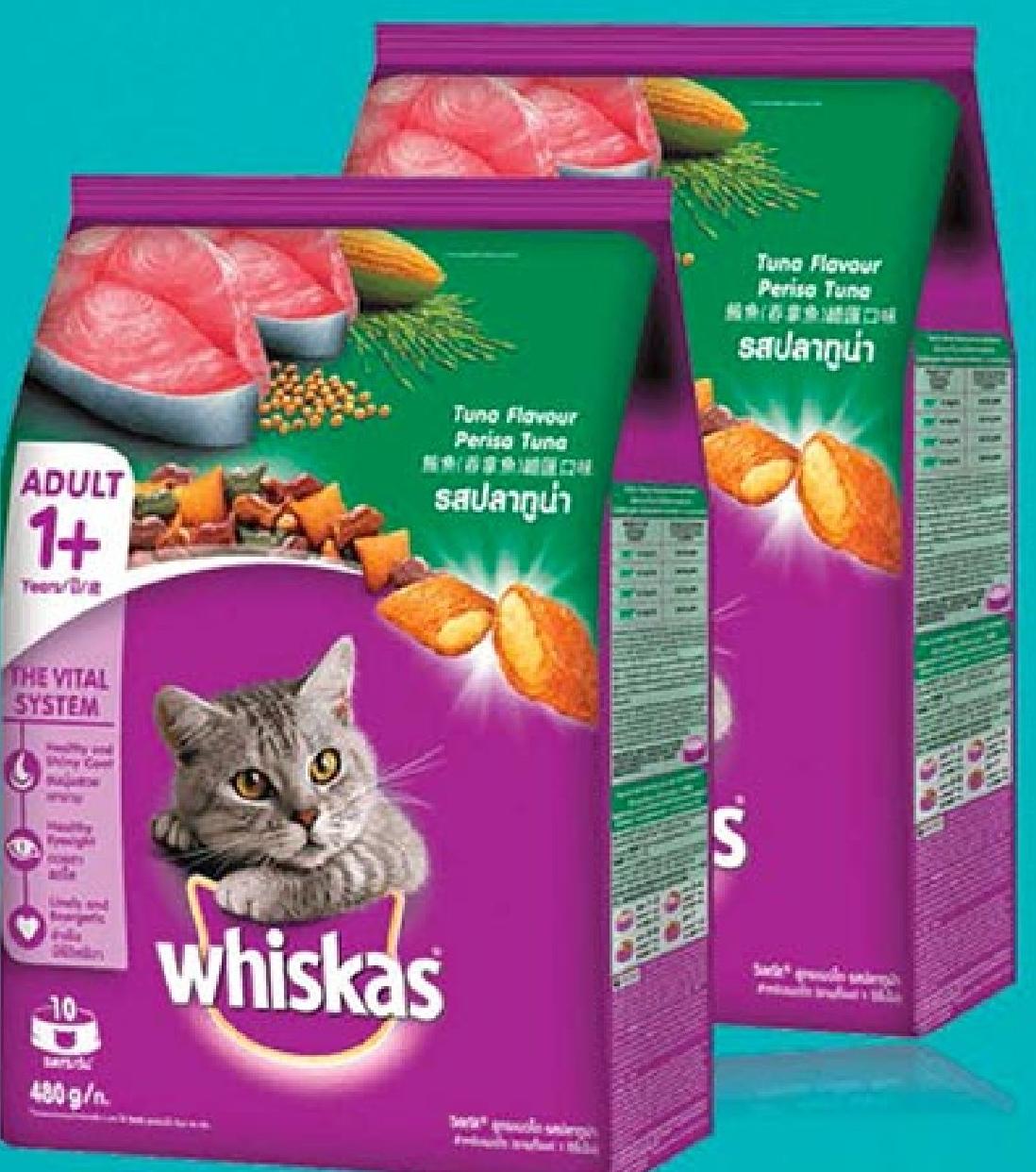 Whiskas Tuna Flavour Perisa Tuna 480g