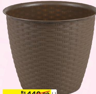 Cache Pot Rotin Mocha 30 X 26cm