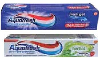 Aquafresh Dentifrice Fresh Gel / Herbal 100ml