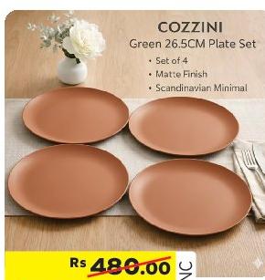 COZZINI Green 26.5CM Plate Set