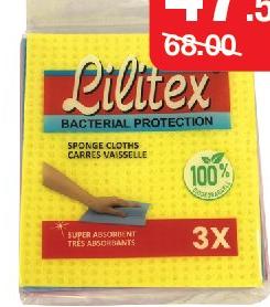 Super Absorbent Sponge Cloth x3 - Lilitex