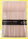 Lot de 50 cuillères en bois