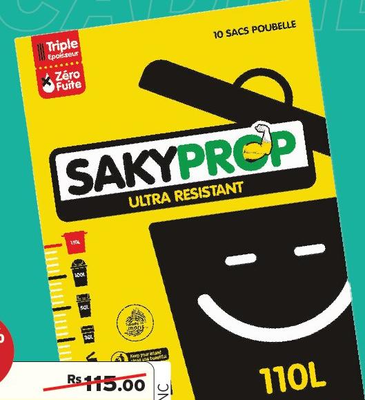 SAKYPROP 110L X 10 Trash Bags