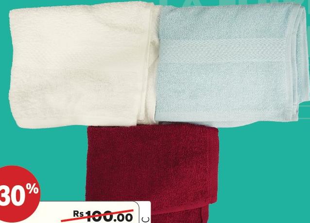 Hand Towel 40 X 30CM 3 Assorted Colors