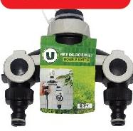 Nez Robinet Double Sortie 20 x 27 mm