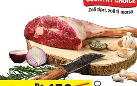 COUNTRY CHOICE LAMB LEG SHORT CUT 500G