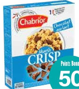 Chabrior Muesli Crisp Chocolat au Lait 500g