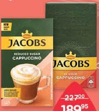 Jacobs Instant Cappuccino Original, Iced Salted Caramel, Reduced Sugar, Cadbury Mocha Original, Caramel, Wholenut, Cappuccino Dubal Chocolate 11.1/14.8/18/19.5/20.3 g