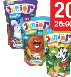 Junior 10% Fruit Juice Berry Mix / Multfruit / Orange la brique de 200ml