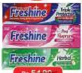 FRESHINE Toothpaste 125ml (All Refs)