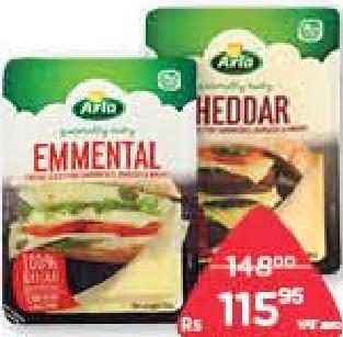 Arla Fromages Tranchés Cheddar, Emmental, Gouda, Havarti, Mozzarella 150 g
