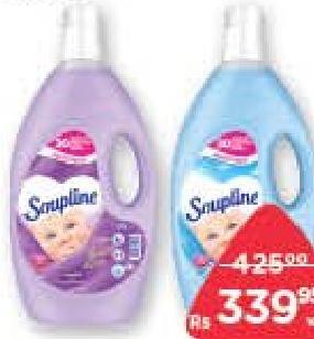 Soupline Adoucissant 3D Diluée Grand Air Fraîcheur, Hypoallergénique, Lavande 2.85 L