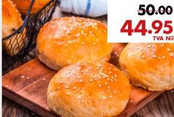 Burger Buns with Sesame, 4 pcs, 65g