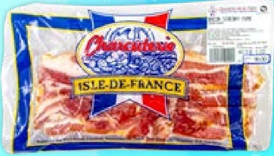 CHARCUTERIE ISLE DE FRANCE Bacon Back Fumé Tranché 500g