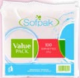 SOFPAK Serviette 1Ply*100