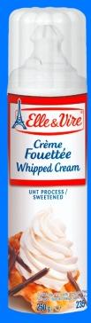 Elle & Vire Whipped Cream La bombe de 250 g